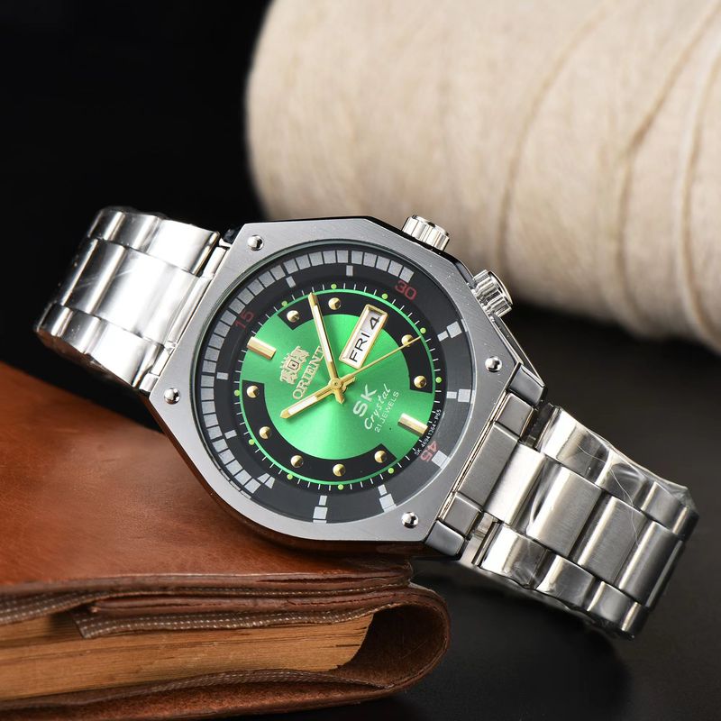 Luxury Oriental Automatic Quartz Watch Male, High Quality, Stainless Steel Dial, Waterproof, Date, Business, New Fashion Factory Watch_voghion.com