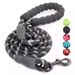 Pet Supplies Reflective Multi-color Nylon Round Rope Large Medium-sized Explosion-proof Dog Foam Handle Leash_voghion.com