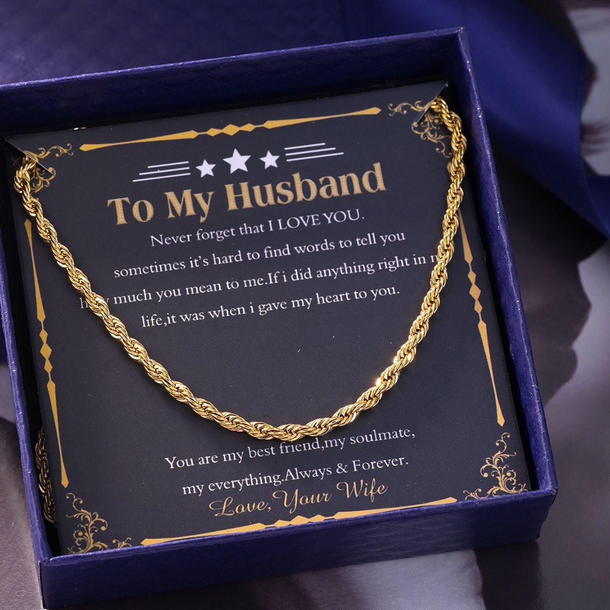 Mote enkel street enkel vri kjede partner ektemann gaveeske kort emballasje langt kjede 60cm_voghion.com