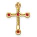 14k Ruby Cross Chain Slide_voghion.com