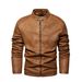 Roupas masculinas jaqueta de couro retrô lavada jaqueta de couro masculina jaqueta de couro_voghion.com
