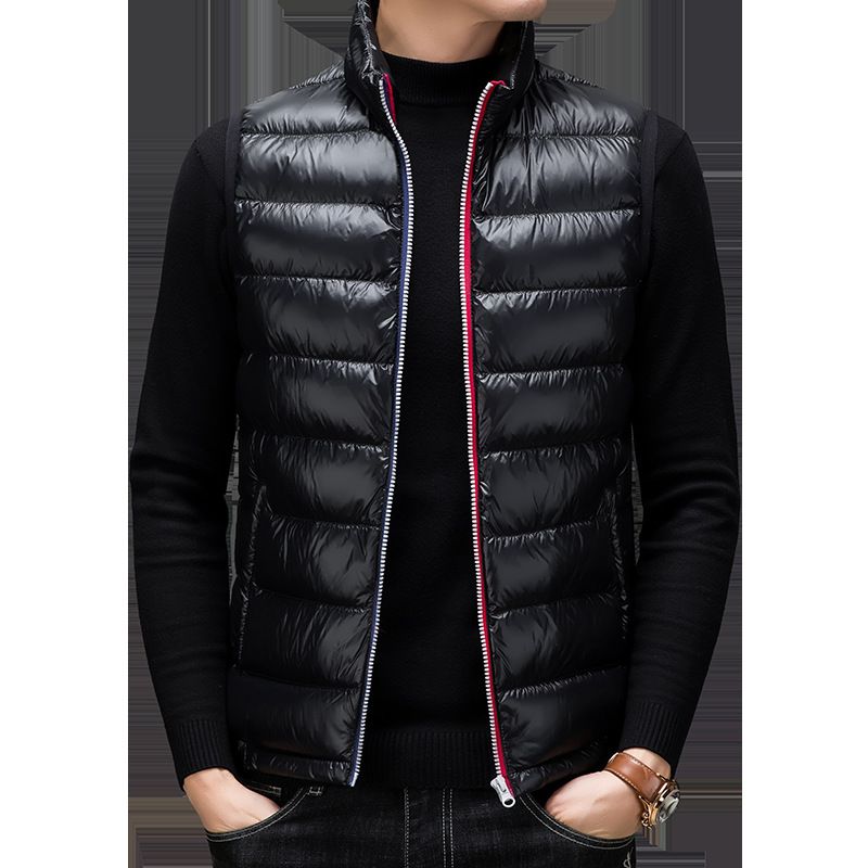 Mengjia Winter 90 Goose Uomo Donna Soffice Alla Moda e Versatile Caldo Gilet in Piumino_voghion.com