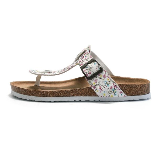 Sughero estivo per donna, piccole scarpe da spiaggia per studenti con fiori, sandali da donna alla moda, pantofole in pelle per esterni_voghion.com