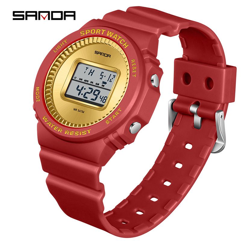 Multifunctional Digital Sports Watch With DIY Detachable Case & Strap, Countdown Timer, Night Light, Waterproof 50m, For Men And Women_voghion.com