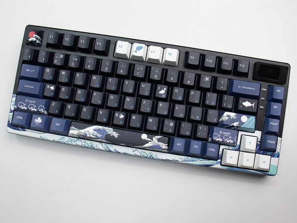 Womier Black Coral Sea Single Mode Mechanical Keyboard Russian Root Keycaps Hot Selling Cross-Border_voghion.com
