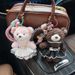 Cute Puffy Skirt Personality Bear Adorable Plush Car Keychain Dress Doll Bag Pendant_voghion.com
