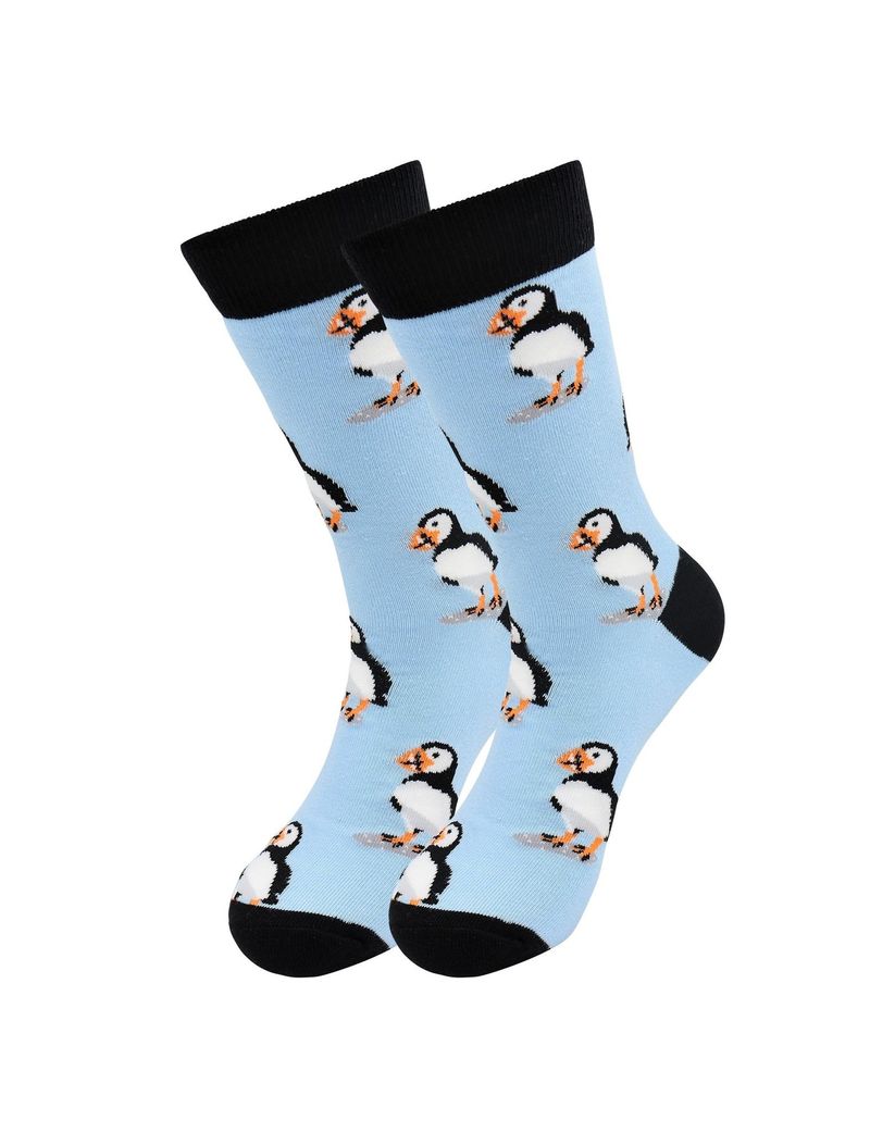 Sick Socks – Puffin – Exotic Animals Casual Dress Socks_voghion.com