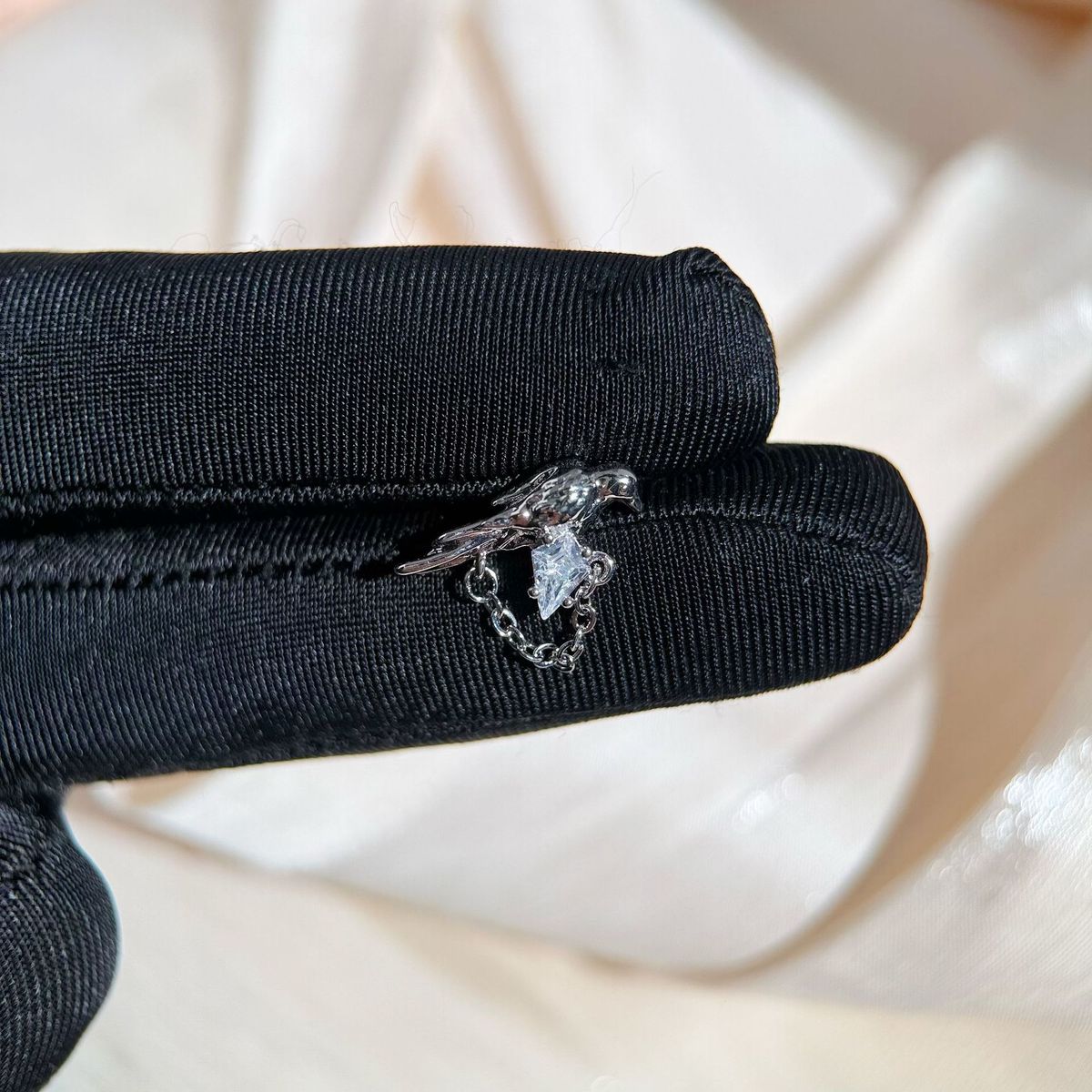 Minimalistiniai drugelio mazgo auskarai su kaulo nagų serija, titano plieno grandinėlė, moteriški meilės siūlai, „Cochlear Nails“ nišiniai auskarai_voghion.com