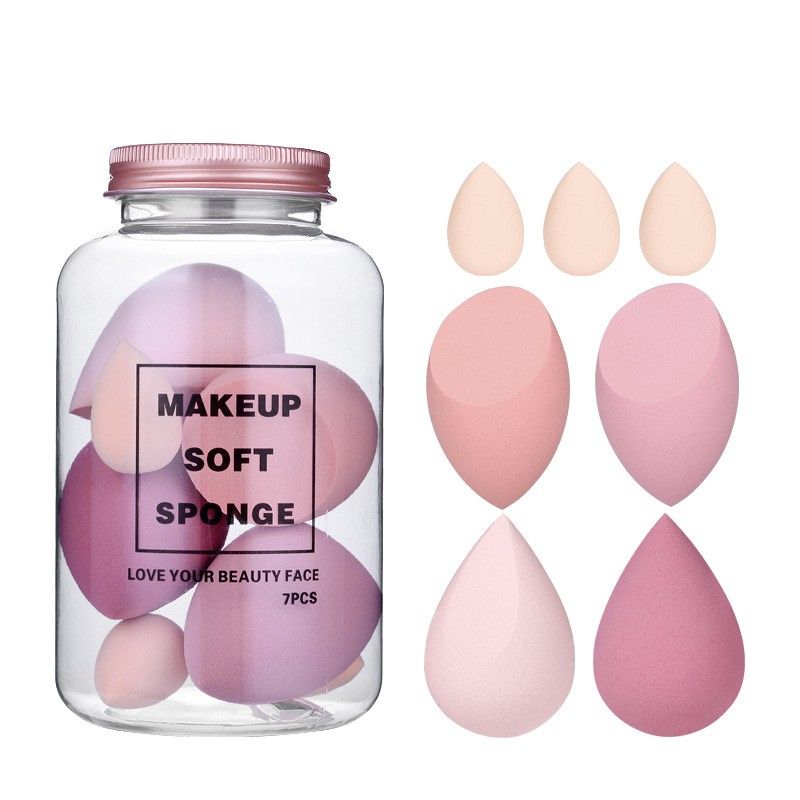 Face Makeup Women Sponge Beauty Cosmetic Combined Wet & Dry Powder Sponge for Foundation Concealer Cream B_voghion.com