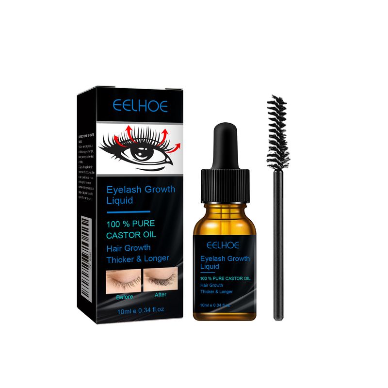 10 ml Serum do rzęs z olejem rycynowym o szybkim wzroście, wzmacniające brwi, odżywiające, naturalne, wydłużające i zagęszczające, podkręcające rzęsy_voghion.com