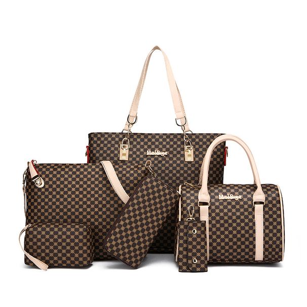 Rudens un ziemas jaunās modes sešdaļīga mātes un bērna soma, viena pleca sieviešu soma_voghion.com