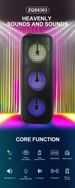 ZQS8303 Högpresterande trådlös Bluetooth-högtalare med mikrofon och integrerad karaoke-subwoofer_voghion.com