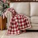 Couverture de canapé à carreaux mi-longs toutes saisons pour la sieste au bureau_voghion.com