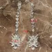 Boucles d'oreilles pendantes longues en cristal et verre, style chandelier, pour femme. Bijoux fantaisie et accessoires tendance._voghion.com