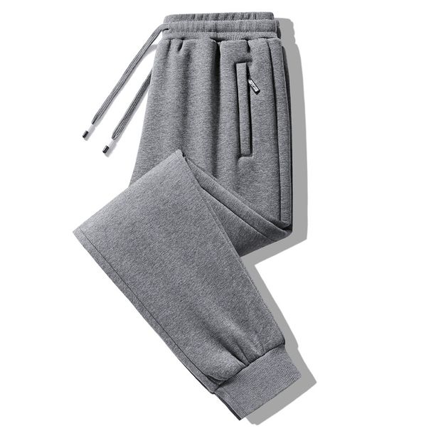Herren-Jogginghose mit Sherpa-Futter, Winter-Fleece-Sweatpants mit elastischem Bund, hochelastische Sporthose für den Freizeitbereich (normale und umgeschlagene Styles)_voghion.com