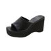 Women's Platform Sandals Summer Fashion High Heel Wedge Slippers Comfortable Non-Slip Wide Width Available_voghion.com