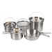 Set di pentole da campeggio - Pentola in acciaio inossidabile e vaporiera per cucinare all'aperto. Set di pentole portatile da campeggio per escursioni, viaggi su strada e picnic._voghion.com