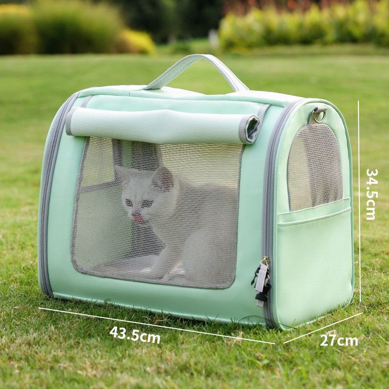 Summer portable outdoor cat backpack pet dog crossbody carrying bag anti stress large capacity_voghion.com