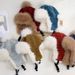 Women's Hats Furry Winter Cold Proof Warm Thick Earmuffs Lei Feng Hat For Women Solid Color Versatile Face Showing Small Wool Hat_voghion.com