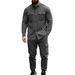 Men's Heavyweight Fleece Workwear Set – Outdoor Hunting Jacket With Relaxed Fit & Warm Two-Piece Suit_voghion.com