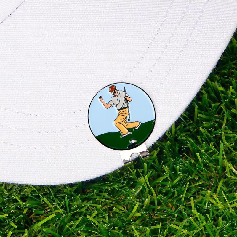 Golf Mark Lippalakki Golf Mark 25mm pyöreä metallipallomerkki_voghion.com