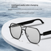 GS12 Smart Sunglasses With Bluetooth, UV Protection, Anti-Blue Light, Touch Control & HD Sound For Calls & Music – Stylish Metal Black Frame_voghion.com