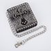 Men's Wallet Wallet Skull Snake Men's Bag Cross Rivet Punk Wallet_voghion.com