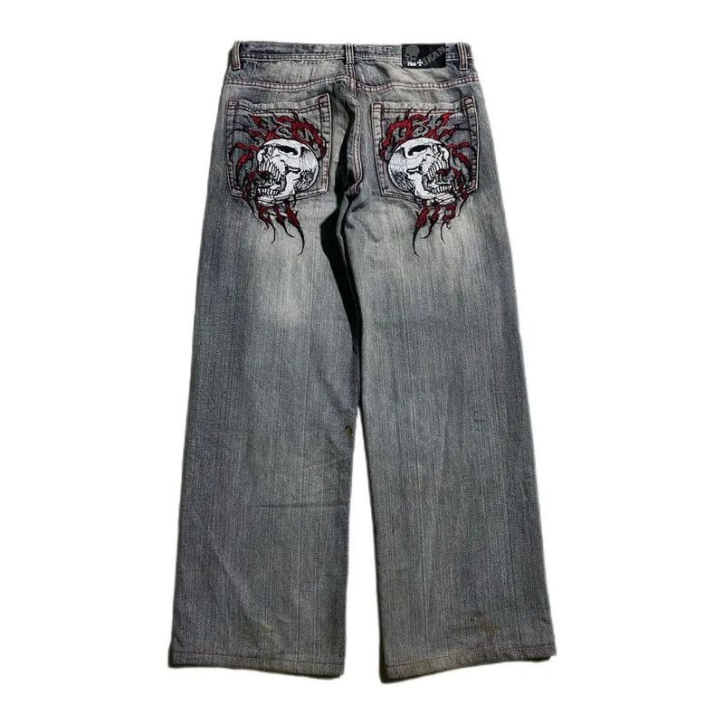 Men's Streetwear New Y2K Jeans Harajuku Hip Hop Retro Oversize Graphic Printing Baggy Jeans Denim Pants Men Goth Wide Leg Trousers_voghion.com