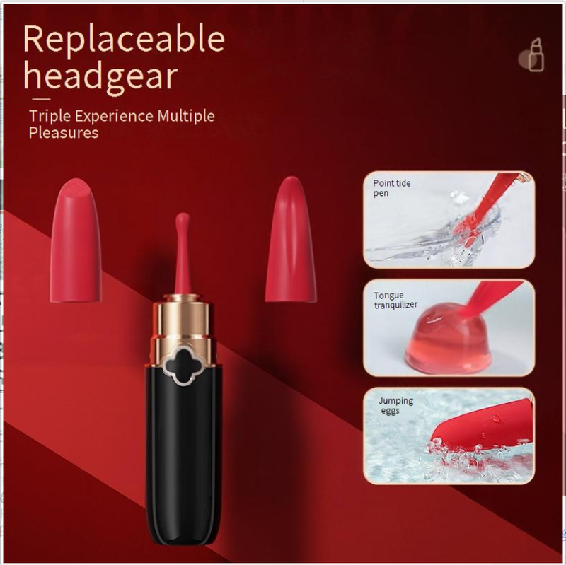 Sexprodukter MizzZee Lipstick Vibrator Multi Head Set Vibrator Jumping Egg Kvinnelige sexleketøy Skjult onani_voghion.com