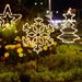 OLDSIXTH Solar-Powered LED Garden Decorative Lights - Snowflake, Star, Deer & Christmas Tree Designs_voghion.com