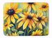 Maryland Black-Eyed Susans In Watercolor Memory Foam Kitchen Mat Machine Washable Anti-Fatigue Mat Cushion Comfort Bath Mat Or Kitchen Rug_voghion.com