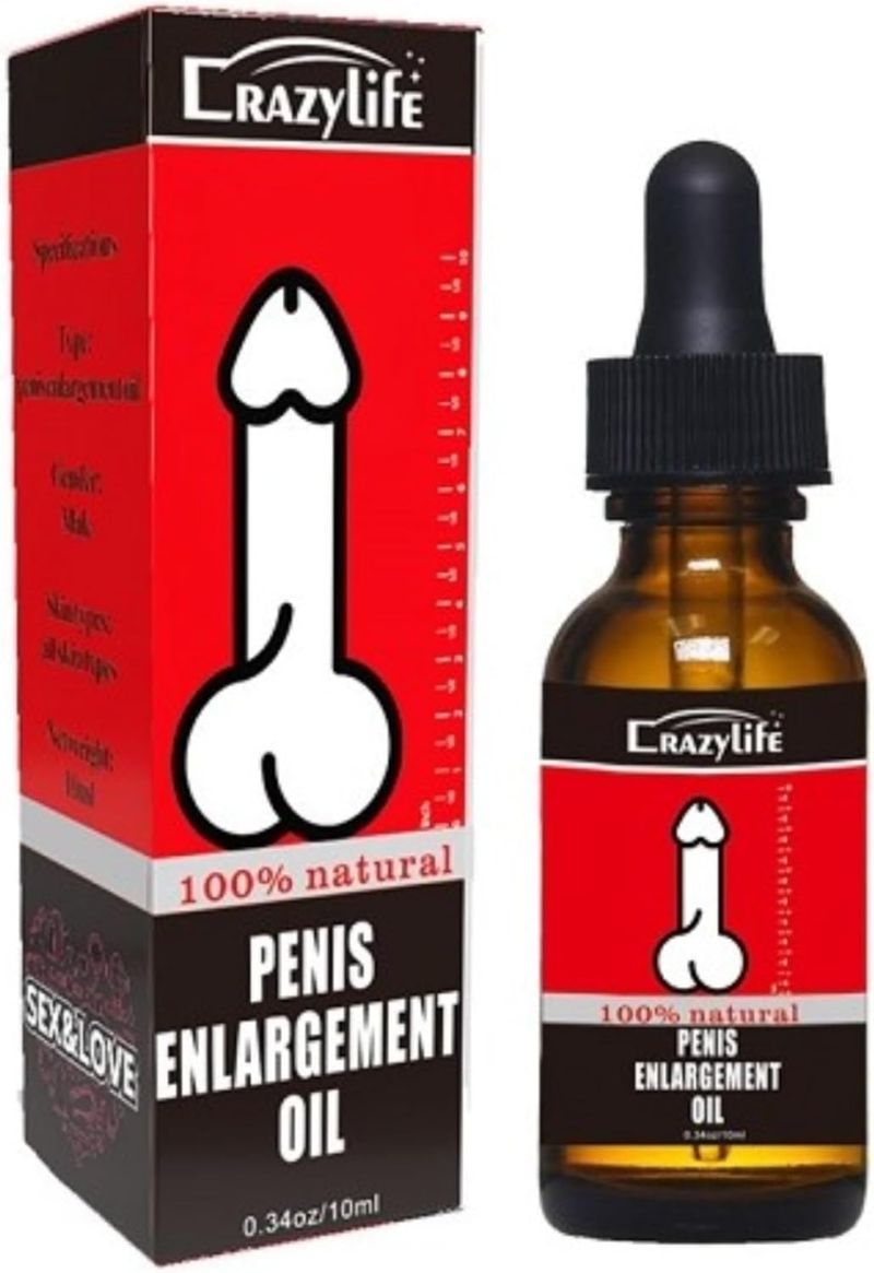 CrazyLife for Men Oil Olio per la crescita maschile più grande, più spesso, più lungo, 10 ml di Tonisaberey Olio per l'ingrandimento_voghion.com