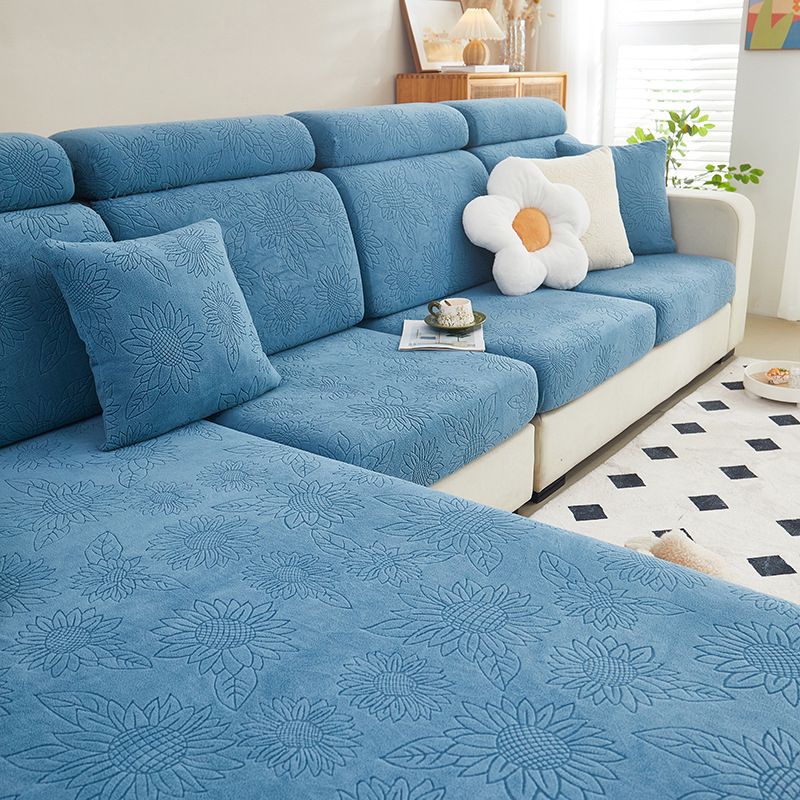 Copridivano elastico estivo con girasole, copridivano in tinta unita, copridivano semplice, copridivano universale per quattro stagioni_voghion.com