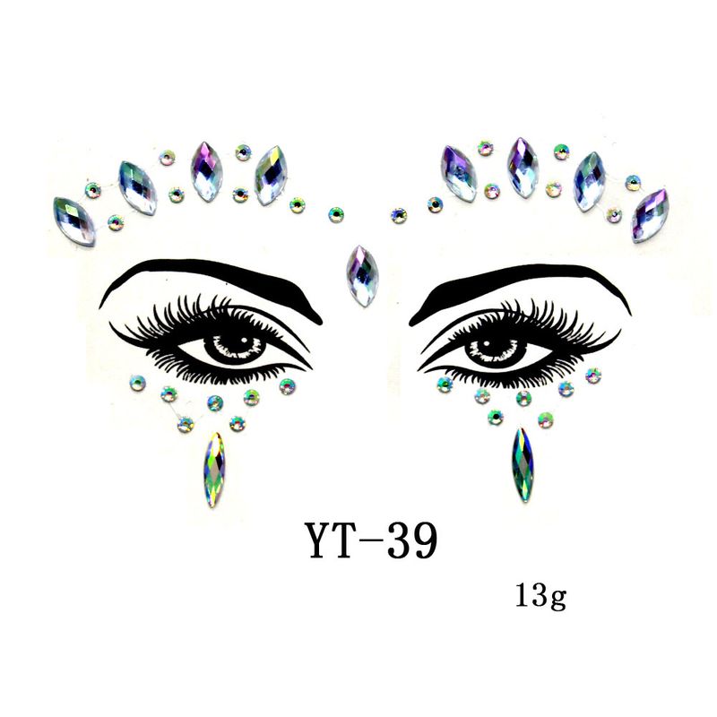 Face drill acrylic face drill face drill art party decoration face drill drill_voghion.com
