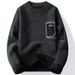 Men’s Fleece-Lined Knit Sweater – Winter Thermal Pullover With Mock Fur Texture (XL-5XL, 3 Colors, Wrinkle-Free, Casual & Urban Style)_voghion.com