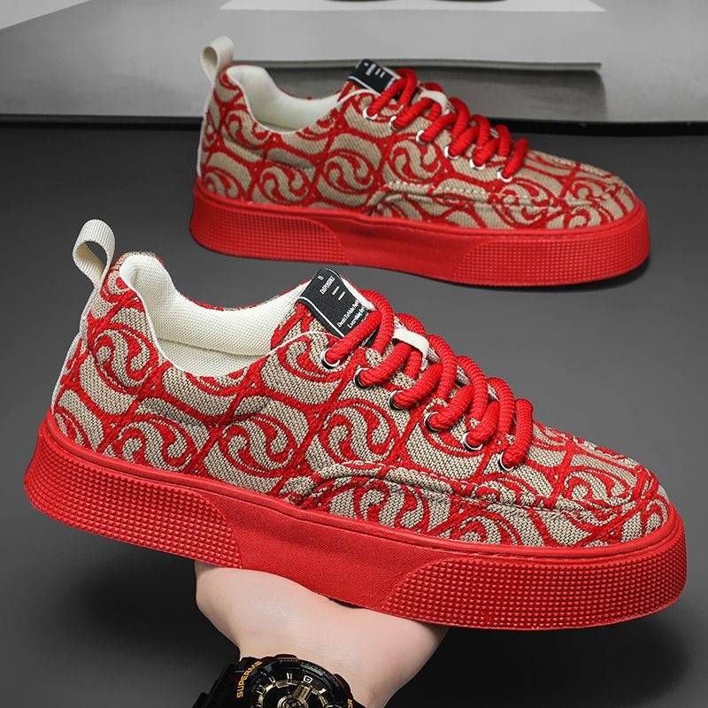Sneakers con suola spessa transfrontaliera da uomo, stile caldo, primavera 2025, versione coreana, alla moda, per studenti, leggere, casual, sportive._voghion.com