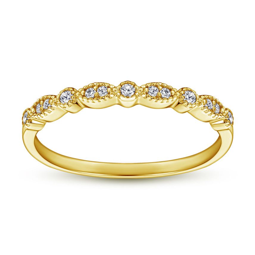 Anello con zirconi micro-pavé - Anello minimalista in argento sterling 925 (regalo di fidanzamento)_voghion.com