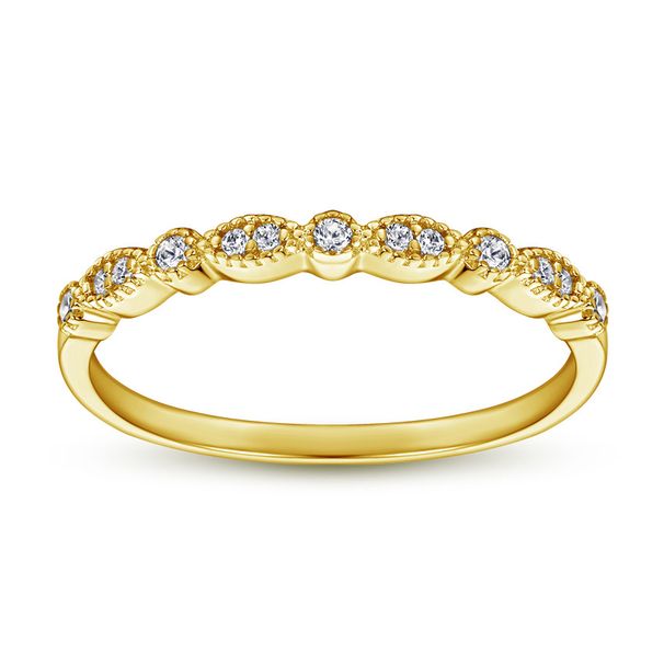 Anello con zirconi micro-pavé - Anello minimalista in argento sterling 925 (regalo di fidanzamento)_voghion.com