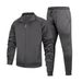 Herren-Freizeit-Sportbekleidungsset, langärmliges Kapuzenpullover-Jogginghose (Schwarz, Grau, Armeegrün, Khaki), bequemes, stylisches zweiteiliges Outfit für Herbst/Winter_voghion.com