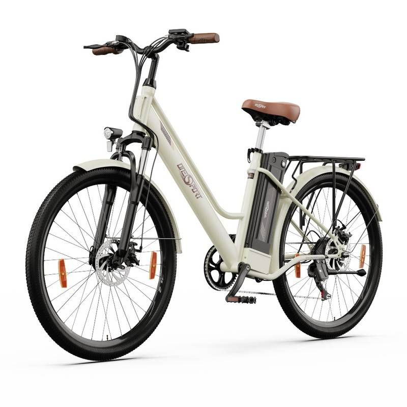 ONESPORT OT18 City Elektrofahrrad, 26 x 2,35 Zoll breite Reifen, 250 W Motor 25 km/h, 36 V 14,4 Ah Akku bis zu 100 km maximale Reichweite_voghion.com