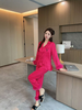 Underwear & Sleepwears Leopard Feather High End Pajamas For Women Autumn And Winter Gold Velvet Long Sleeved Comfortable Home Clothes Suit_voghion.com