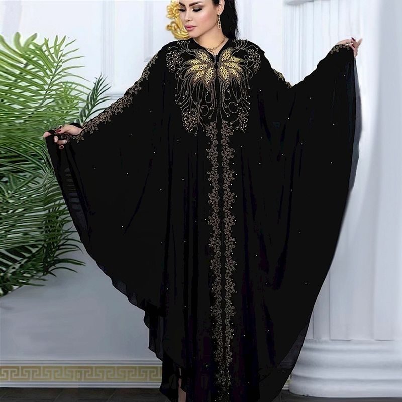 Women's Clothing Abaya Robe Arab Burqa Large Size Women's Clothing Women's Long Dress Hot Diamond Large Size_voghion.com