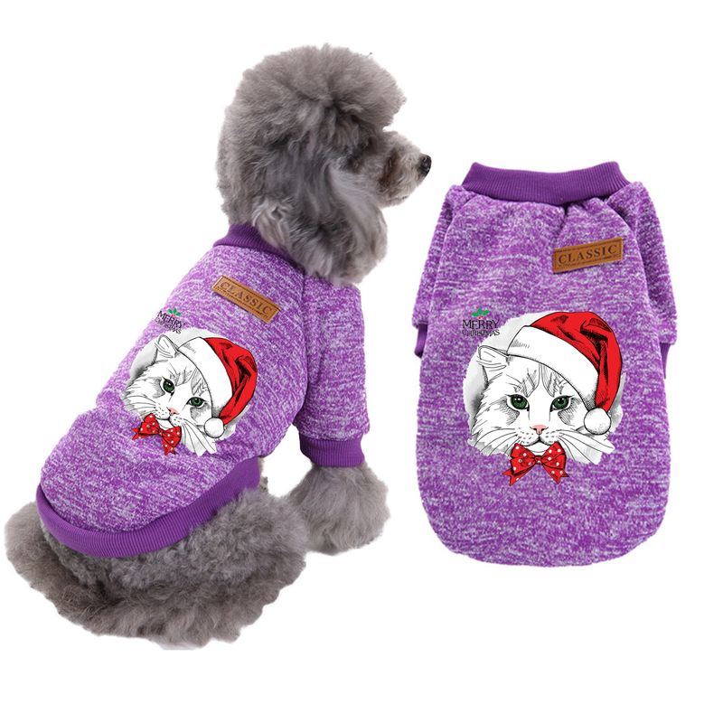 Jul Halloween bamsekostume Græskar kæledyr hundetrøje med hætte kæledyr hundekattetøj efterår vinter_voghion.com