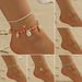beach rice beads ins style anklet Bohemian retro set multi layer anklet feminine_voghion.com