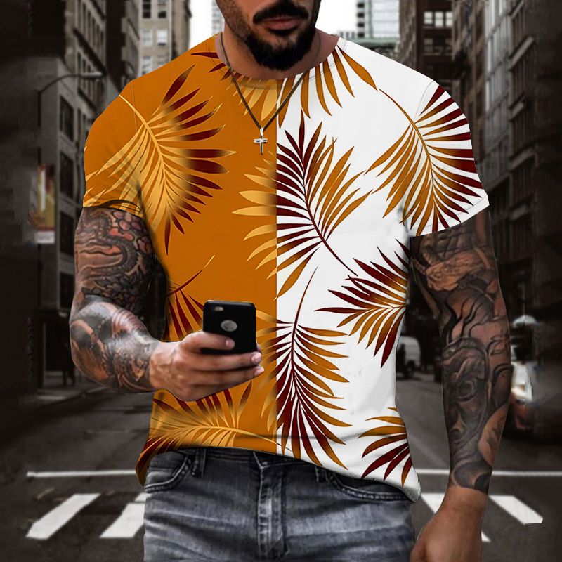 Marke: Sommer-Kurzarmtechnologie, 3D-gedrucktes Herren-T-Shirt für Herren, Harajuku, Modische Streetwear-Größe_voghion.com