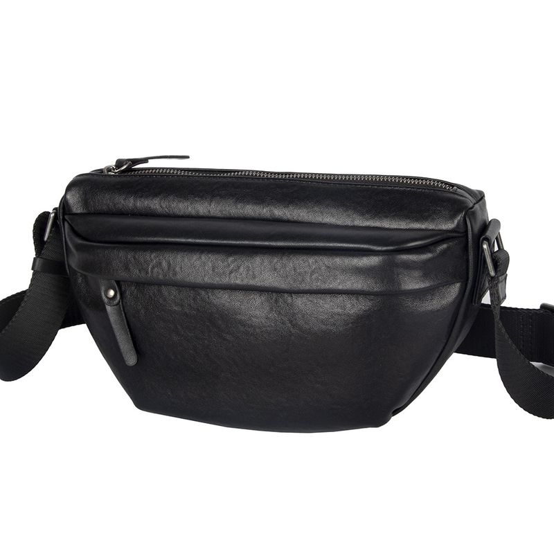 Borsa a tracolla Borsa da petto Borsa da uomo in pelle alla moda Borsa a tracolla morbida da uomo Borsa a tracolla singola Borsa a marsupio Borsa da petto Borsa casual Primo strato in pelle di mucca Piccola borsa_voghion.com