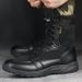 European Warm Series Summer Ultra-light Breathable Flying Fish Shoes High-top Training CQB Special Forces Tactical Black Combat Boots For Men_voghion.com