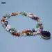 Collane con ciondolo JK Natural Gems Stone Ametista Giada Quarzo rosa Agata Ametiste placcate in oro Collana a rete per donna_voghion.com