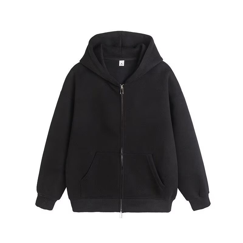 Herrenbekleidung Teenager Herbst Amerikanische Mode Strickjacke Pullover Herren All Match Casual Tops Sport Kapuzenjacke mit Reißverschluss_voghion.com