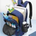 Rucksack für Grundschüler, Schulrucksack für Jungen, wasserdicht, mit Büchertasche, Lunchtasche und Federmäppchen_voghion.com